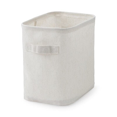 ポリエステル麻　ソフトボックス　長方形　中　ハーフ／約幅１８．５×奥行２６×高さ２６ｃｍ