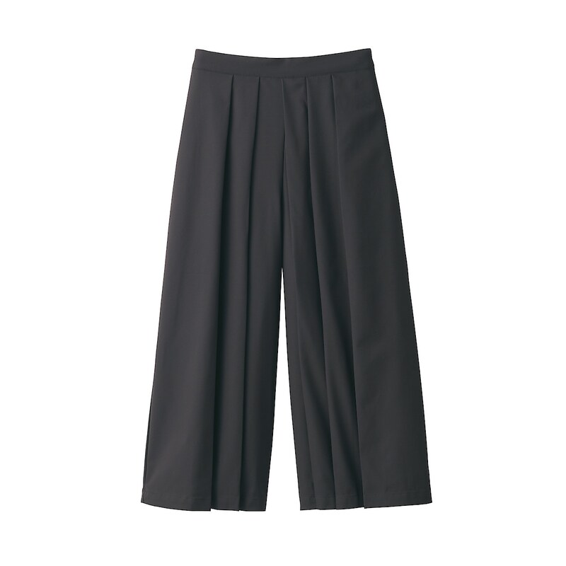 乾きやすいストレッチはかまパンツ 無印良品