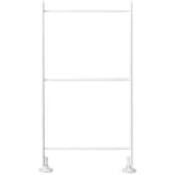 【２点セット】スチールユニットシェルフ奥行２５ｃｍ追加用帆立ミニライトグレー