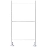 【２点セット】スチールユニットシェルフ奥行２５ｃｍタイプ追加用帆立ミニグレー