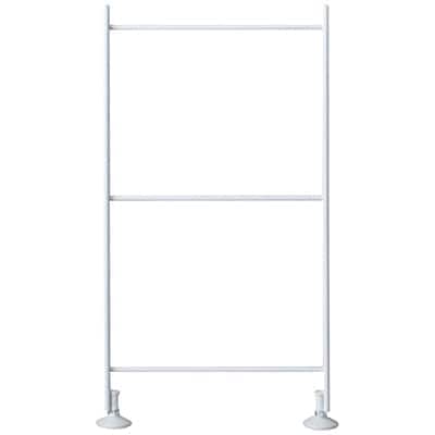 【２点セット】スチールユニットシェルフ奥行２５ｃｍタイプ追加用帆立ミニグレー