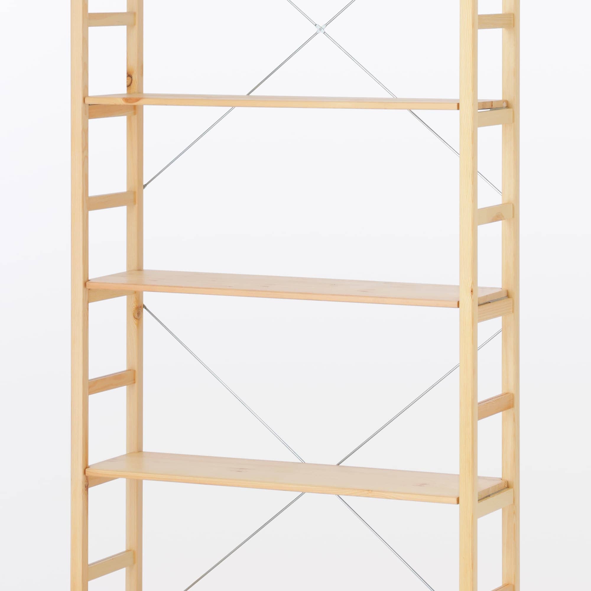 無印良品 パイン材ユニットシェルフ 86cm幅 小 2点セット】パイン材ユニットシェルフ奥行25cm棚板86cm幅用