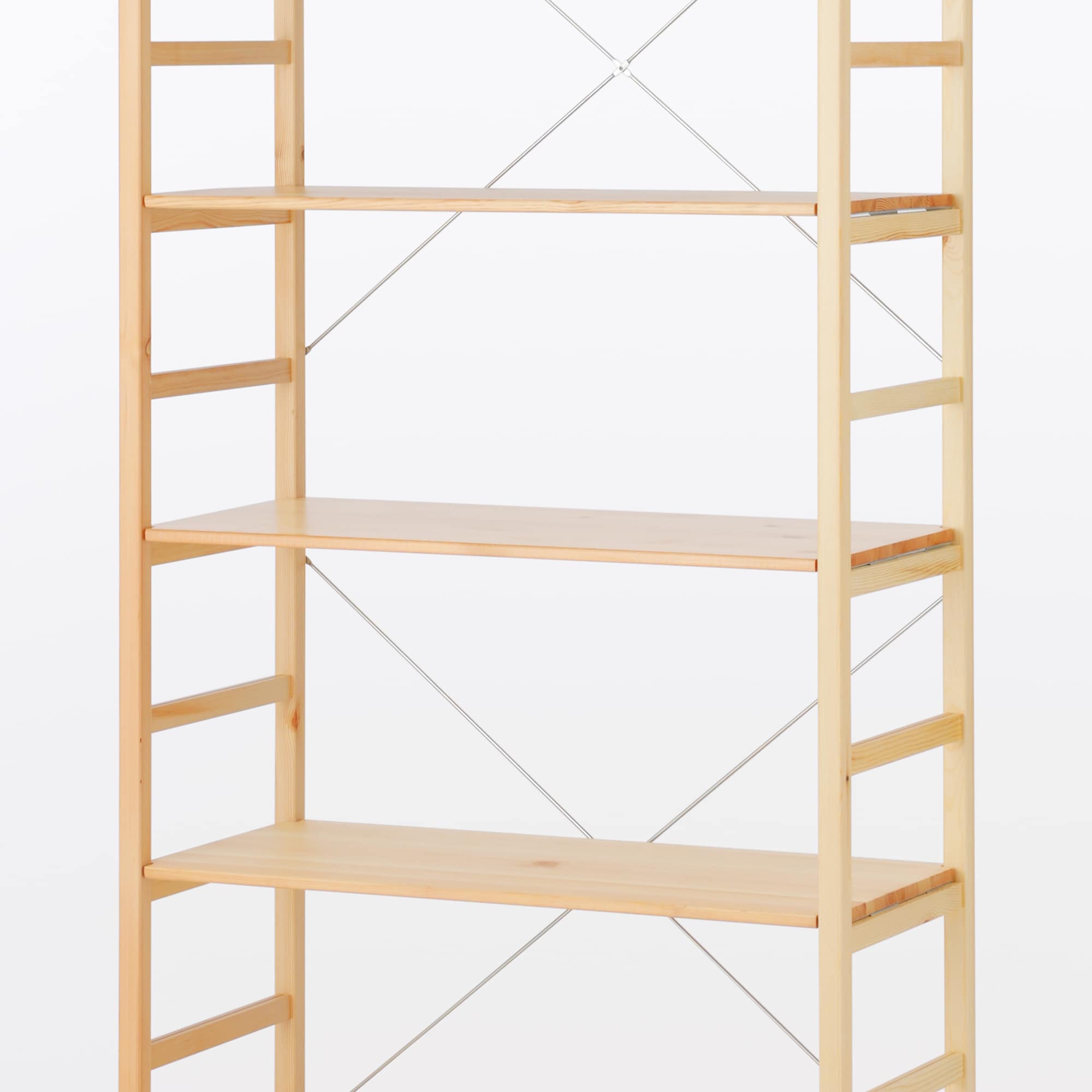 【無印良品】【パイン材ユニットシェルフ】【８６ｃｍ幅】【2セット＋棚板1枚】 2点セット】パイン材ユニットシェルフ棚板86cm幅用 | 無印良品