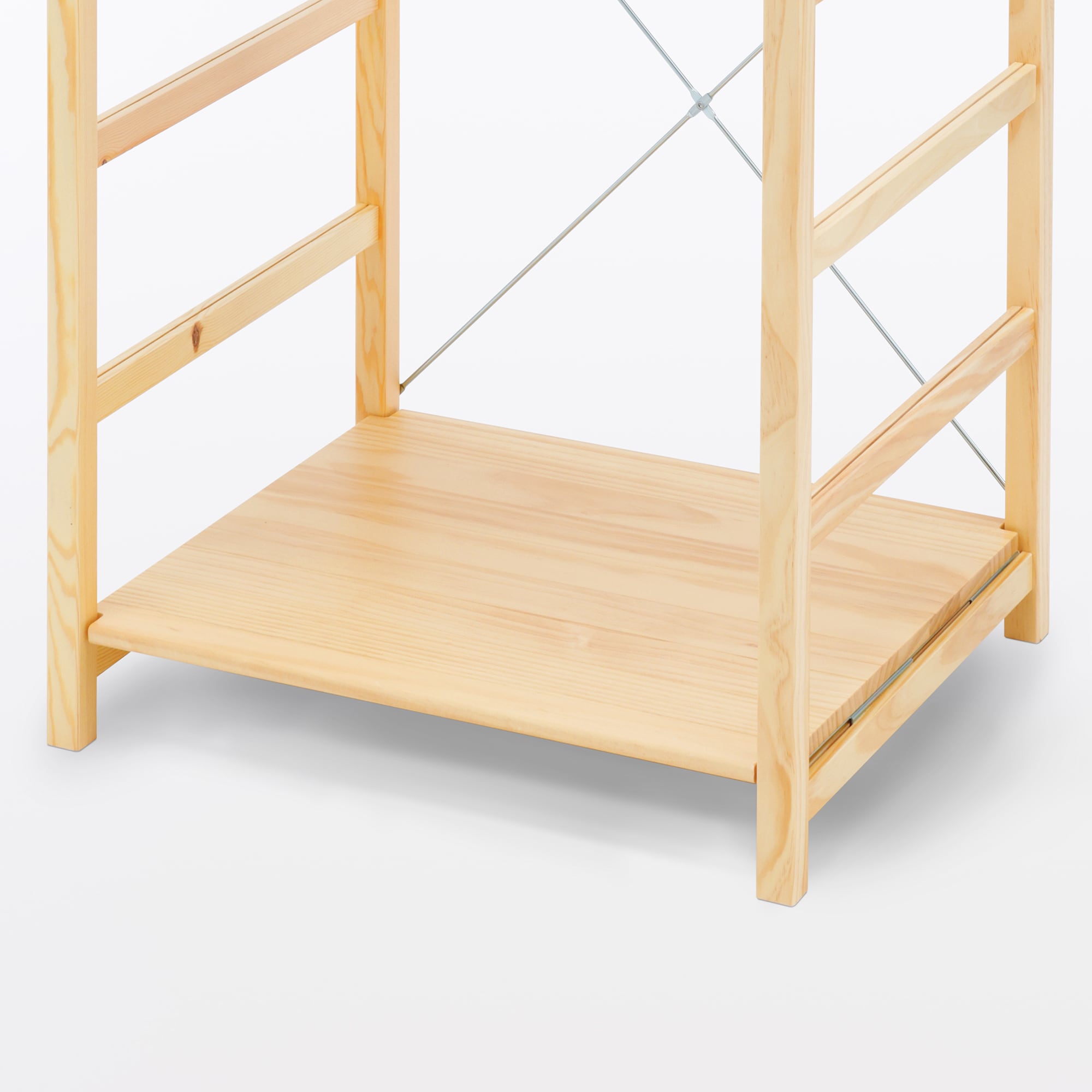 無印★パイン材ユニットシェルフ・５８ｃｍ幅・中 ２個セット（追加棚板2枚付） 2点セット】パイン材ユニットシェルフ棚板ワイド58cm幅用 | 無印良品