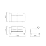 ［ＩＤＥＥ］ＳＥＲＩＥＵＸ　ＳＯＦＡ　１６００　ＳＭＯＯＴＨ　ＬＣ