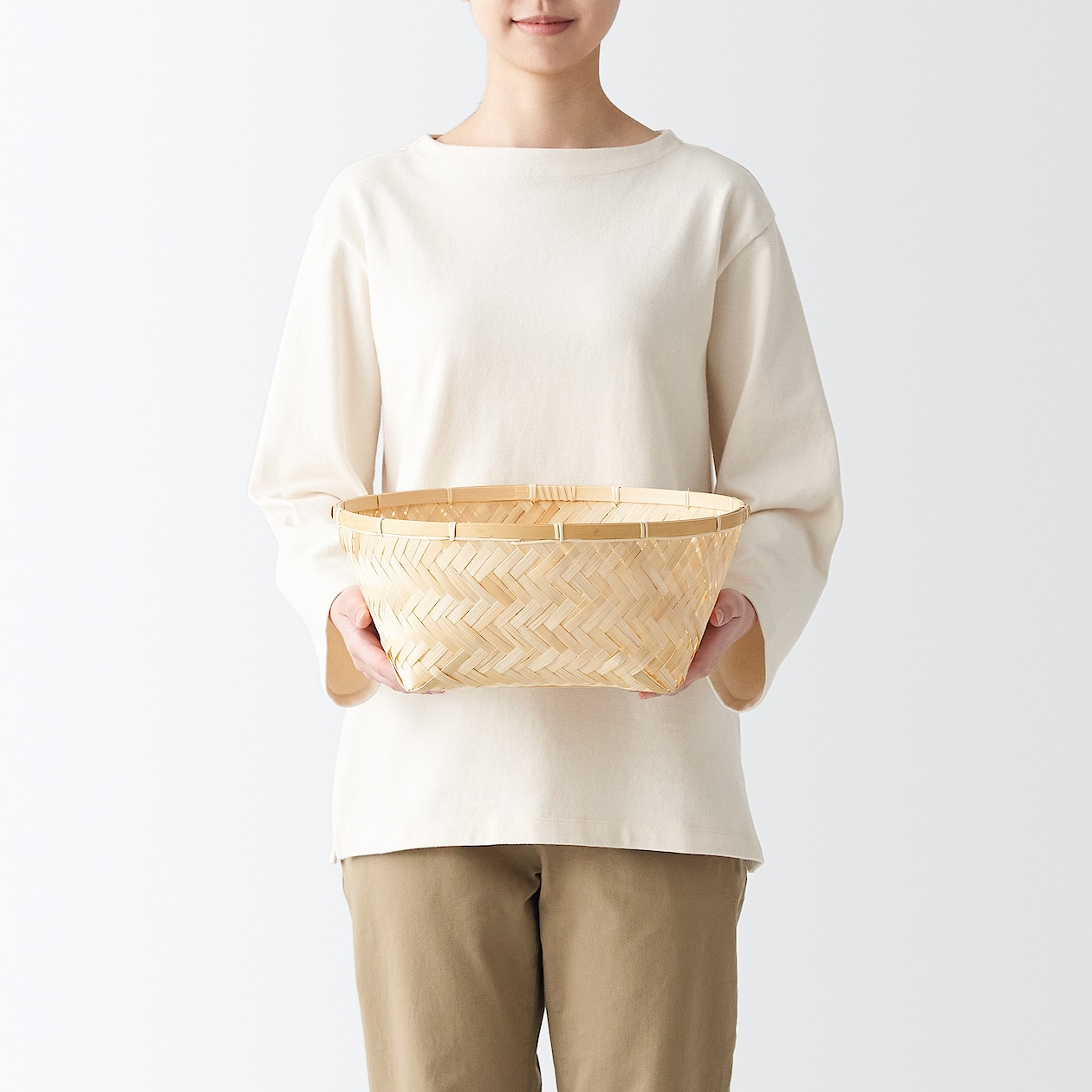 八つ目編み 竹かご A4サイズ対応 虎竹スクエアバスケット（書類籠） |