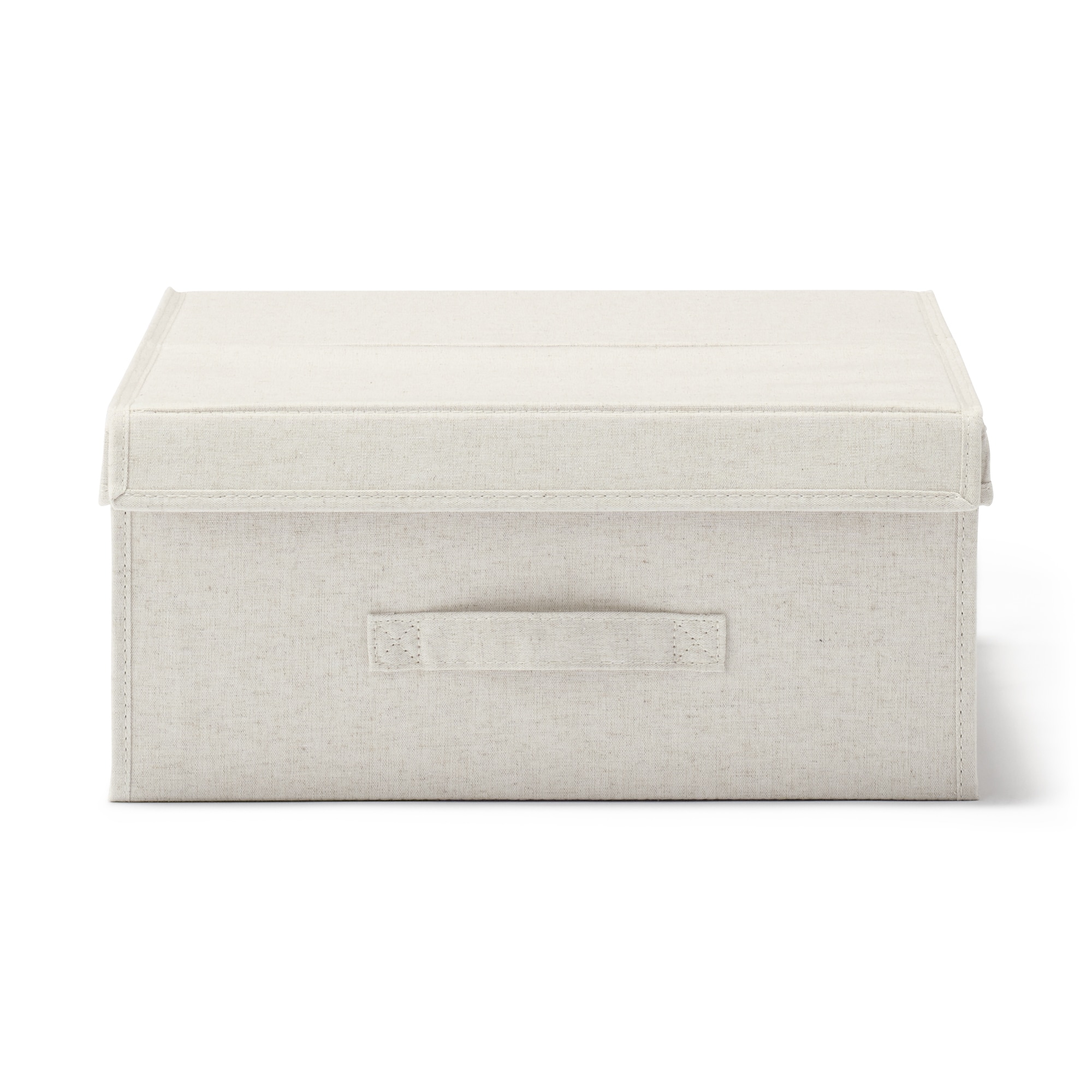 ポリエステル麻　布貼りベッド下収納ボックス