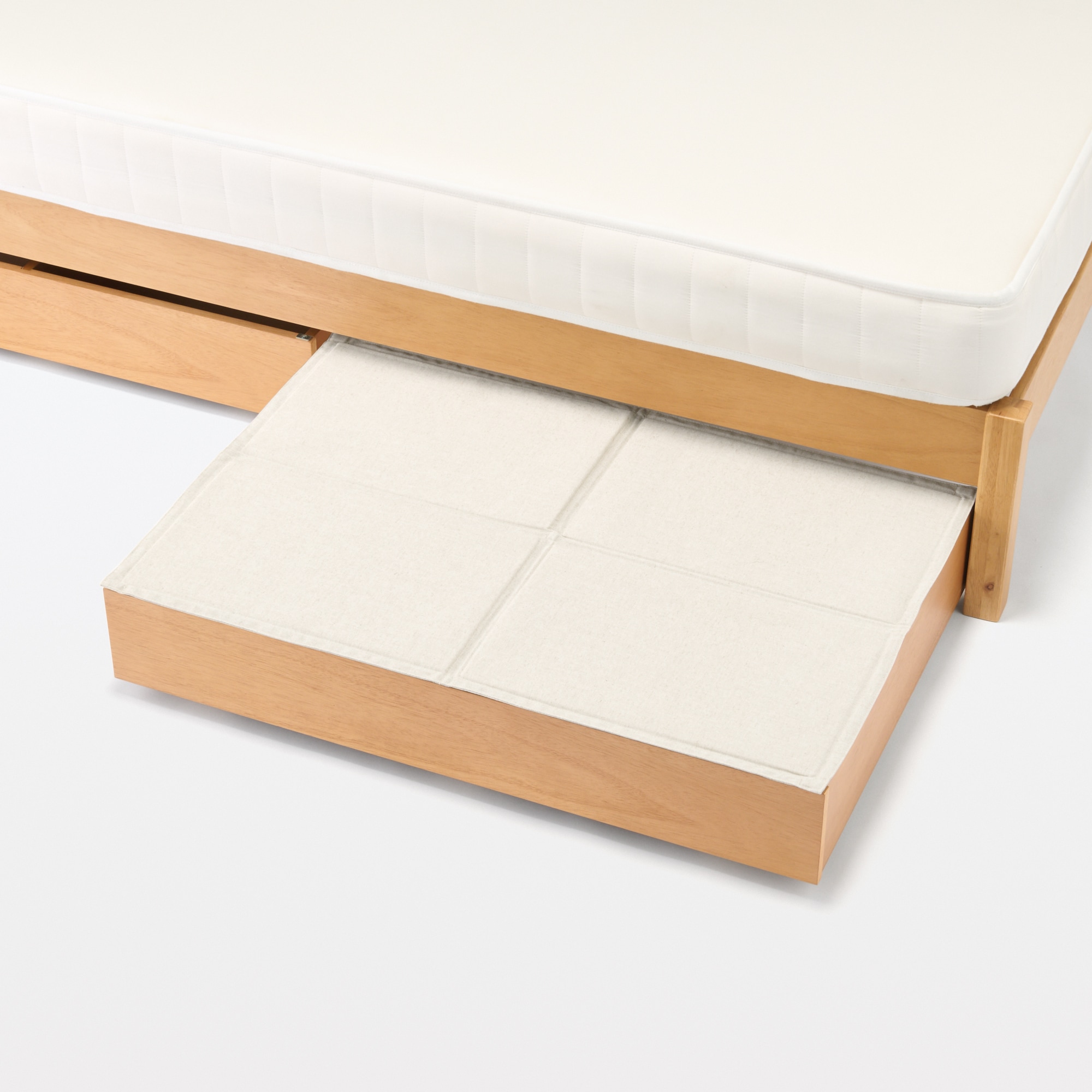 木製ベッド用下収納ボックス仕切り付き ２個セット | 無印良品