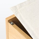 ポリエステル麻　木製ベッドフレーム下収納大用ふた