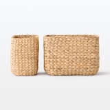 ウォーターヒヤシンス　長方形　バスケット　大　ハーフ