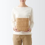 ウォーターヒヤシンス　長方形　バスケット　大　ハーフ