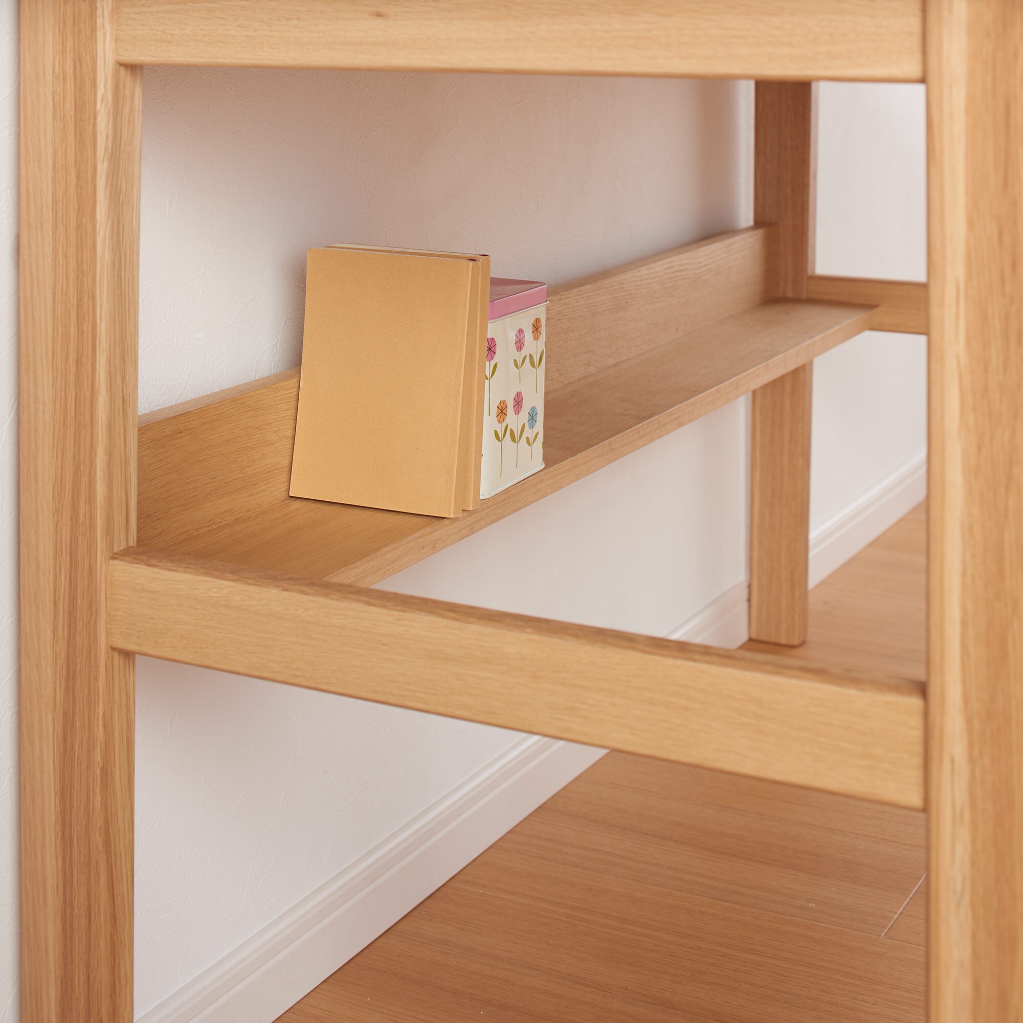 オーク無垢材デスク　キャビネットセット