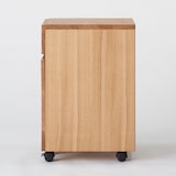 オーク無垢材デスク　キャビネットセット