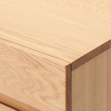 オーク無垢材デスク　キャビネットセット