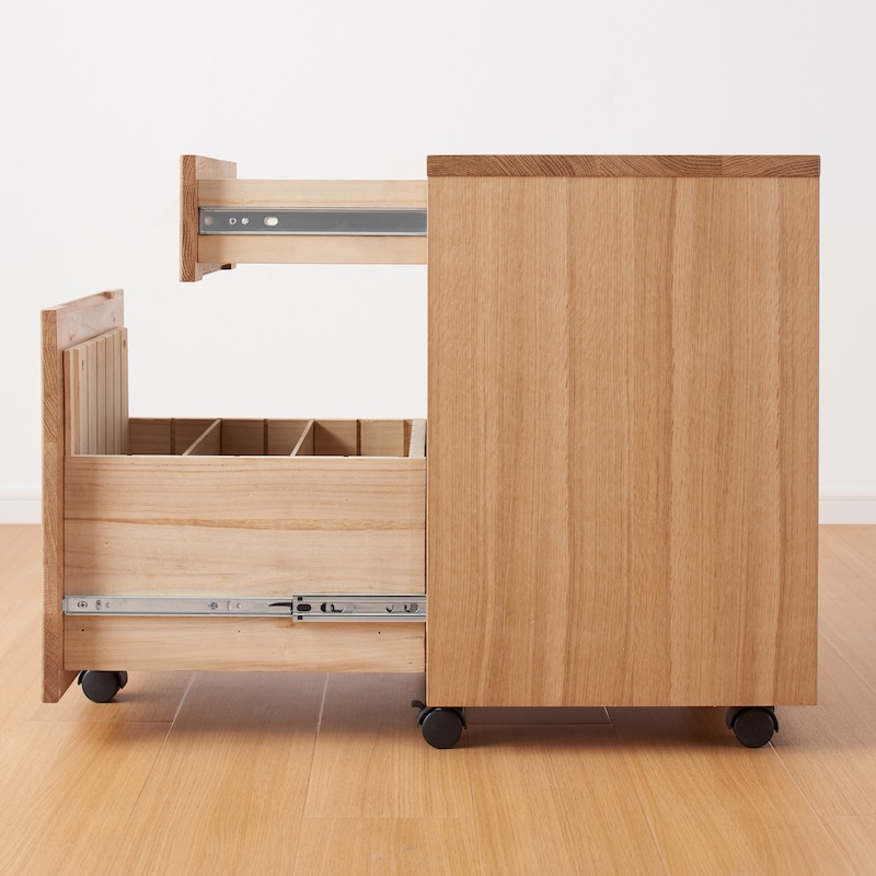 オーク無垢材デスク キャビネットセット | 無印良品 