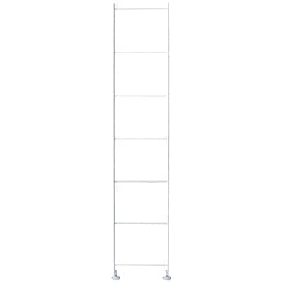 【２点セット】スチールユニットシェルフ　奥２５ｃｍ　追加帆立　中　ライトグレー