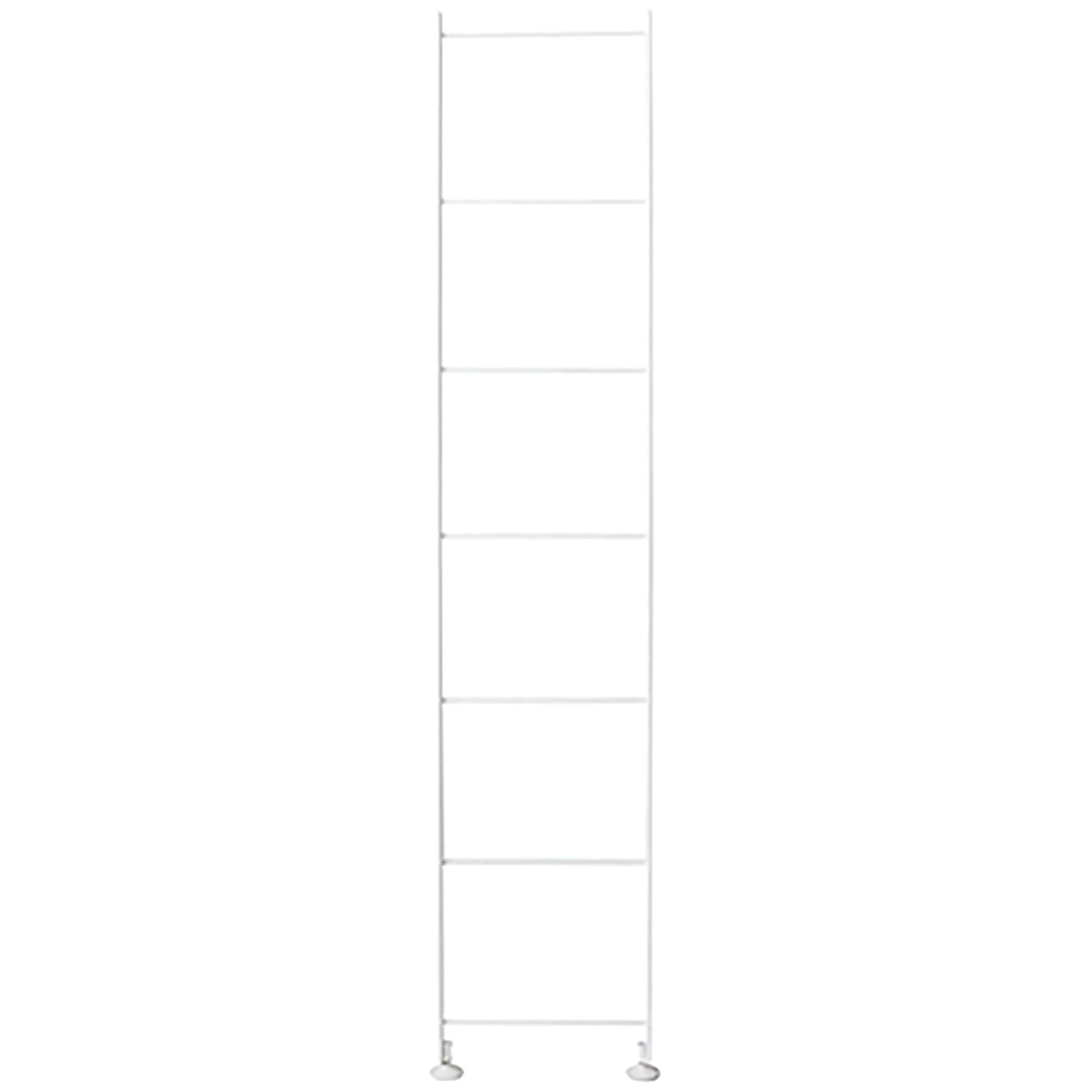 【２点セット】スチールユニットシェルフ　奥２５ｃｍ　追加帆立　中　ライトグレー