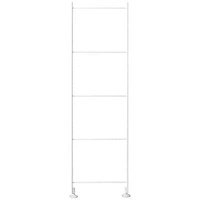 【２点セット】スチールユニットシェルフ　奥２５ｃｍ　追加帆立　小　ライトグレー