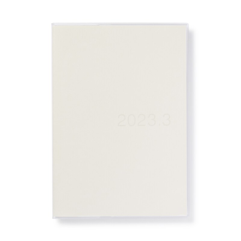 上質紙月曜始まりバーチカルスケジュール帳 ２０２３年３月始まり ａ５ 白 マンスリー ウィークリー バーチカルスケジュール 月間 週間 月曜始まり 通販 無印良品