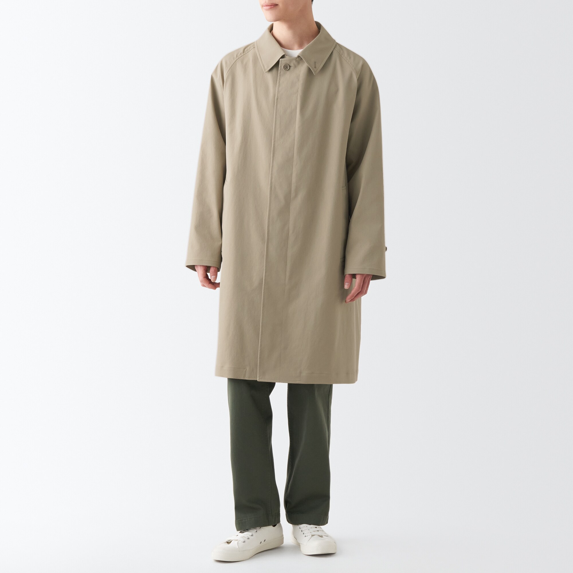 ARMANI COLLEZIONI/ステンカラーコート/撥水/比翼 ARMANI COLLEZIONI/ステンカラーコート/撥水/比翼