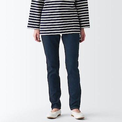 婦人　ストレッチデニム　スリムパンツ（股下75cm）