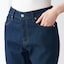 ストレッチデニムスリムパンツ　股下７５　ブルー
