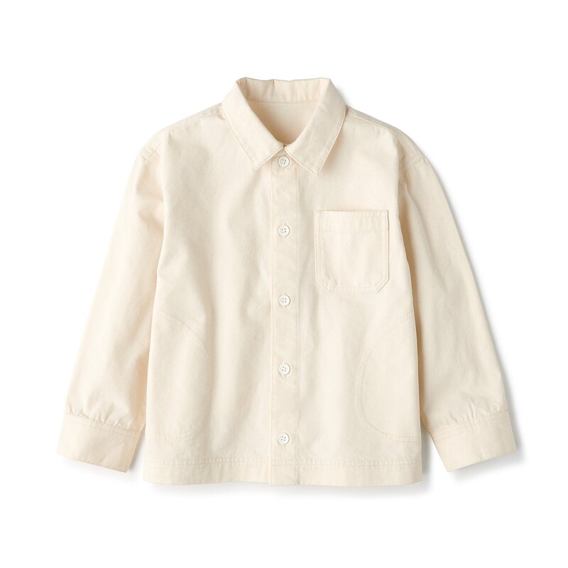洗いざらしデニムシャツジャケット（キッズ） 無印良品