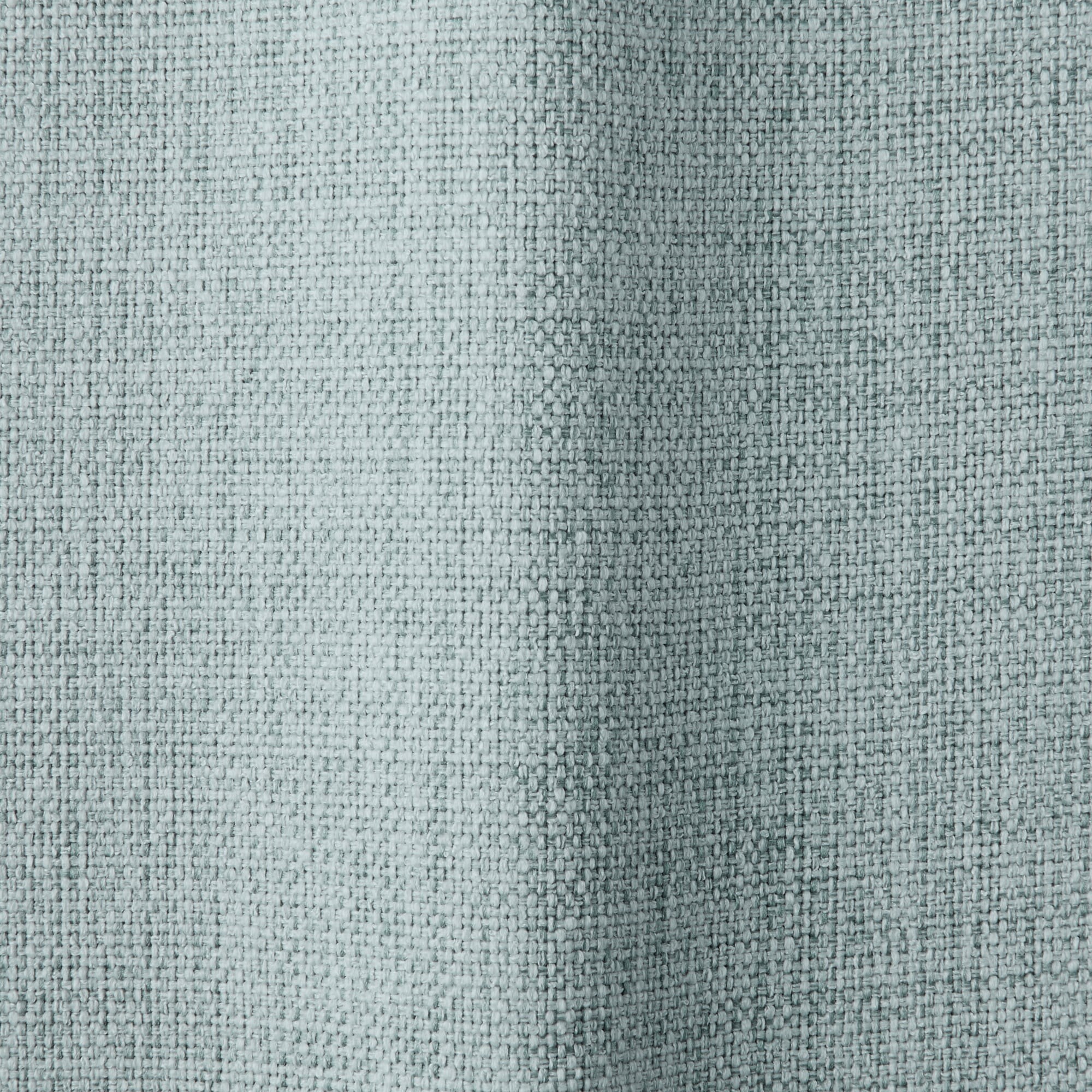 ポリエステルマット織プリーツカーテン２倍ヒダ／遮光裏地付／ライトブルー