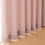 ポリエステルオックスプリーツカーテン２倍ヒダ／ピンク