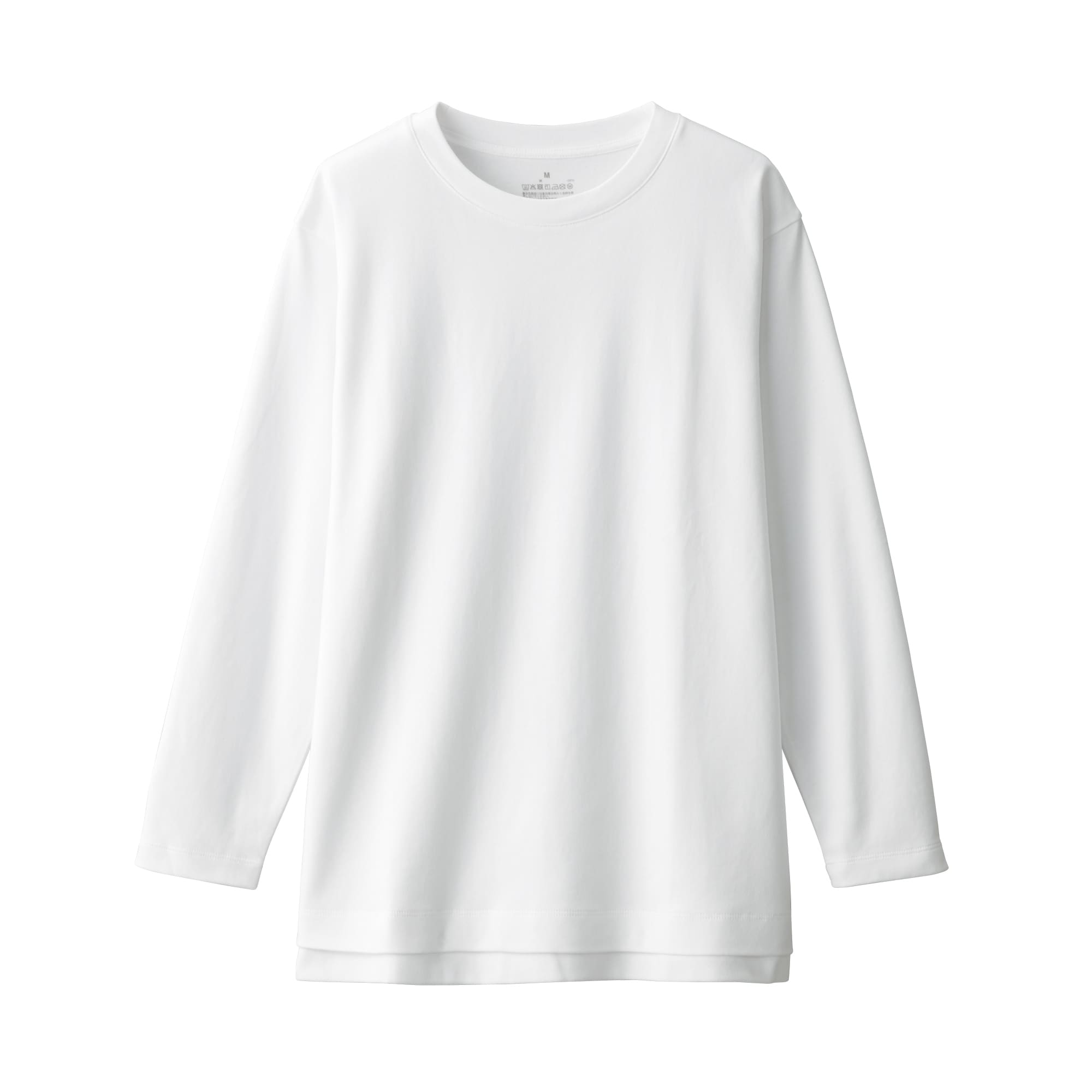 スムース編みロング丈長袖Ｔシャツ