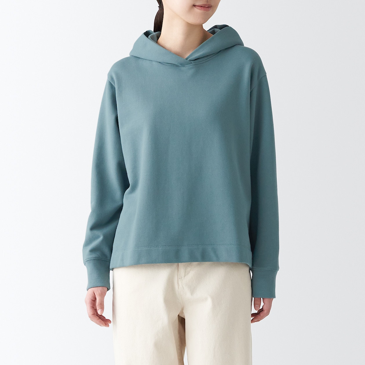 パーカー フーディ スウェット ブラック 無印良品 MUJI L XL 男女兼用