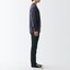 ストレッチデニムスリムパンツ　股下８２ｃｍ　黒