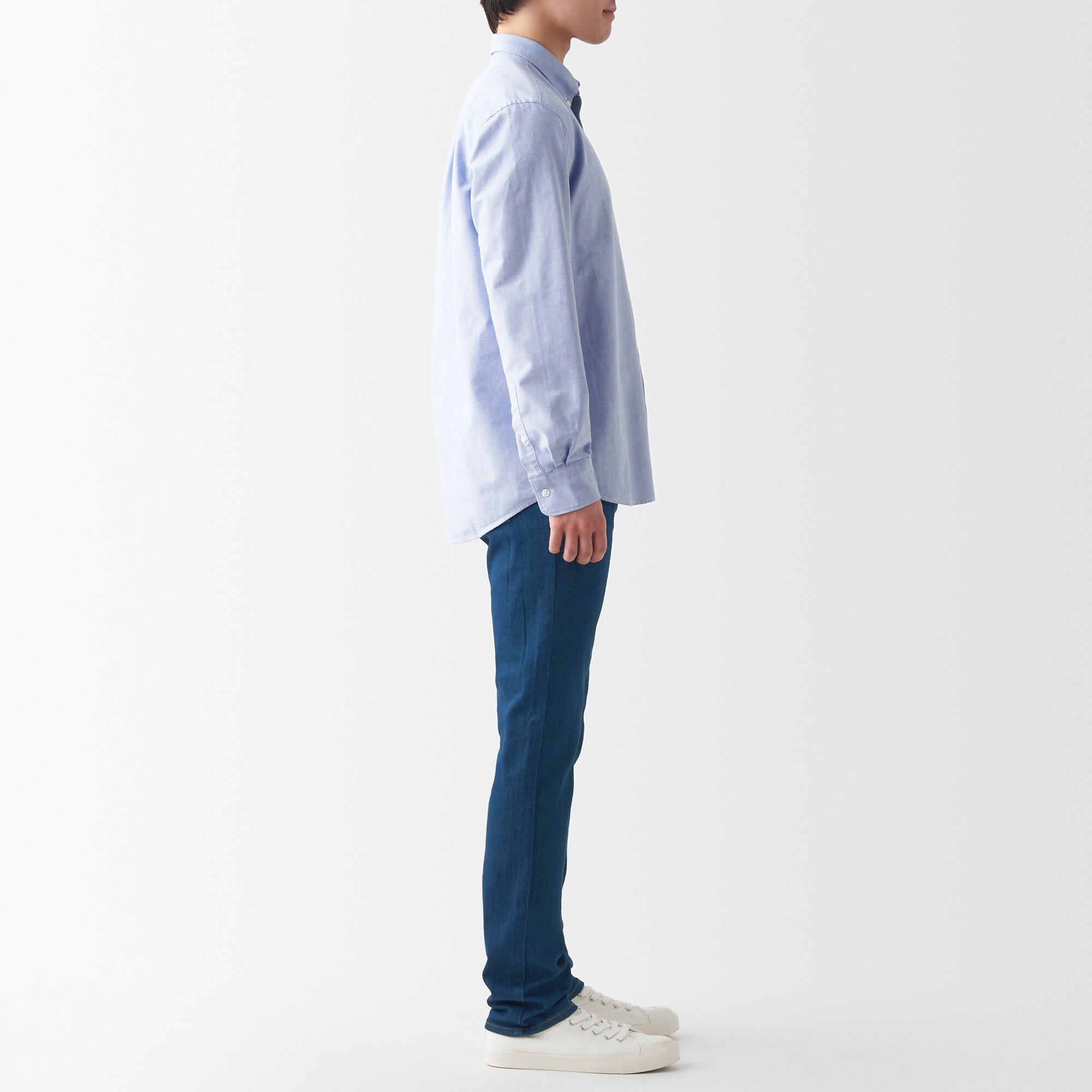 ストレッチデニムスリムパンツ 股下82cm ブルー | 無印良品 ストレッチデニムスリムパンツ 股下82cm ブルー | 無印良品