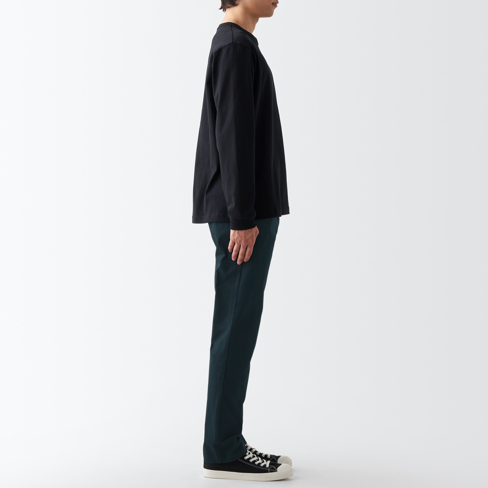 日本製 グレー チノパンツ メンズ おしゃれ かっこいい コーデ