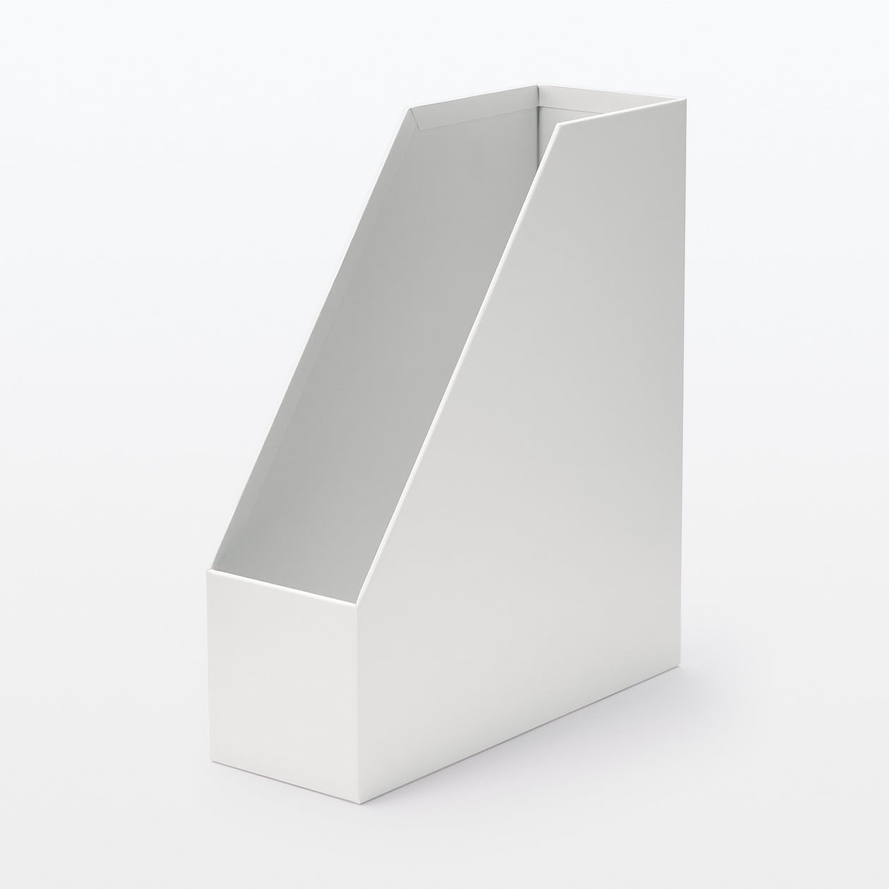 硬質紙スタンドファイルボックス・Ａ４用・ホワイトグレー | 無印良品