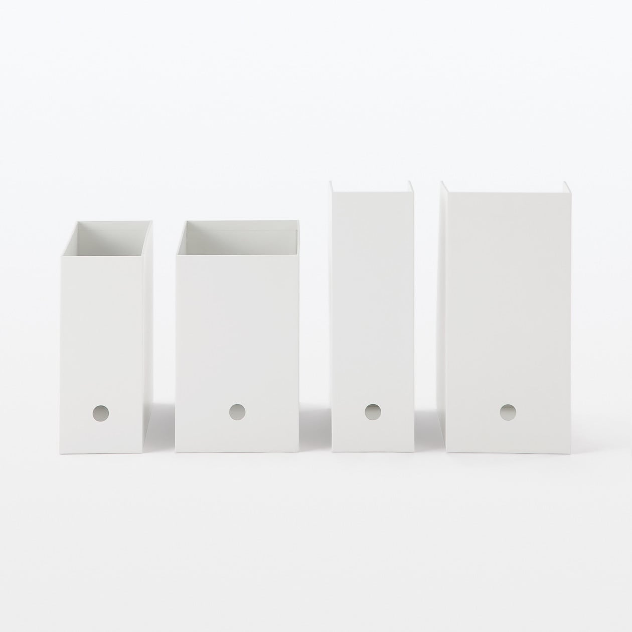 硬質紙ファイルボックス・スタンダードタイプ・ワイド・Ａ４用・ホワイトグレー