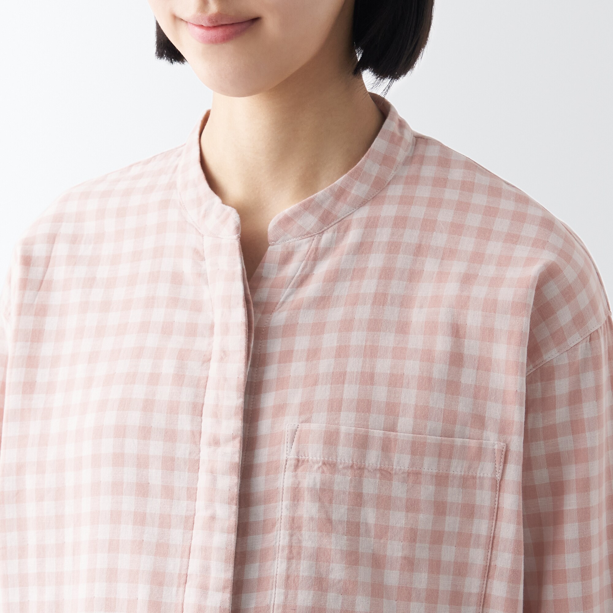 脇に縫い目のない 二重ガーゼパジャマ | 無印良品