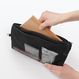 ポリエステルダブルファスナーケース