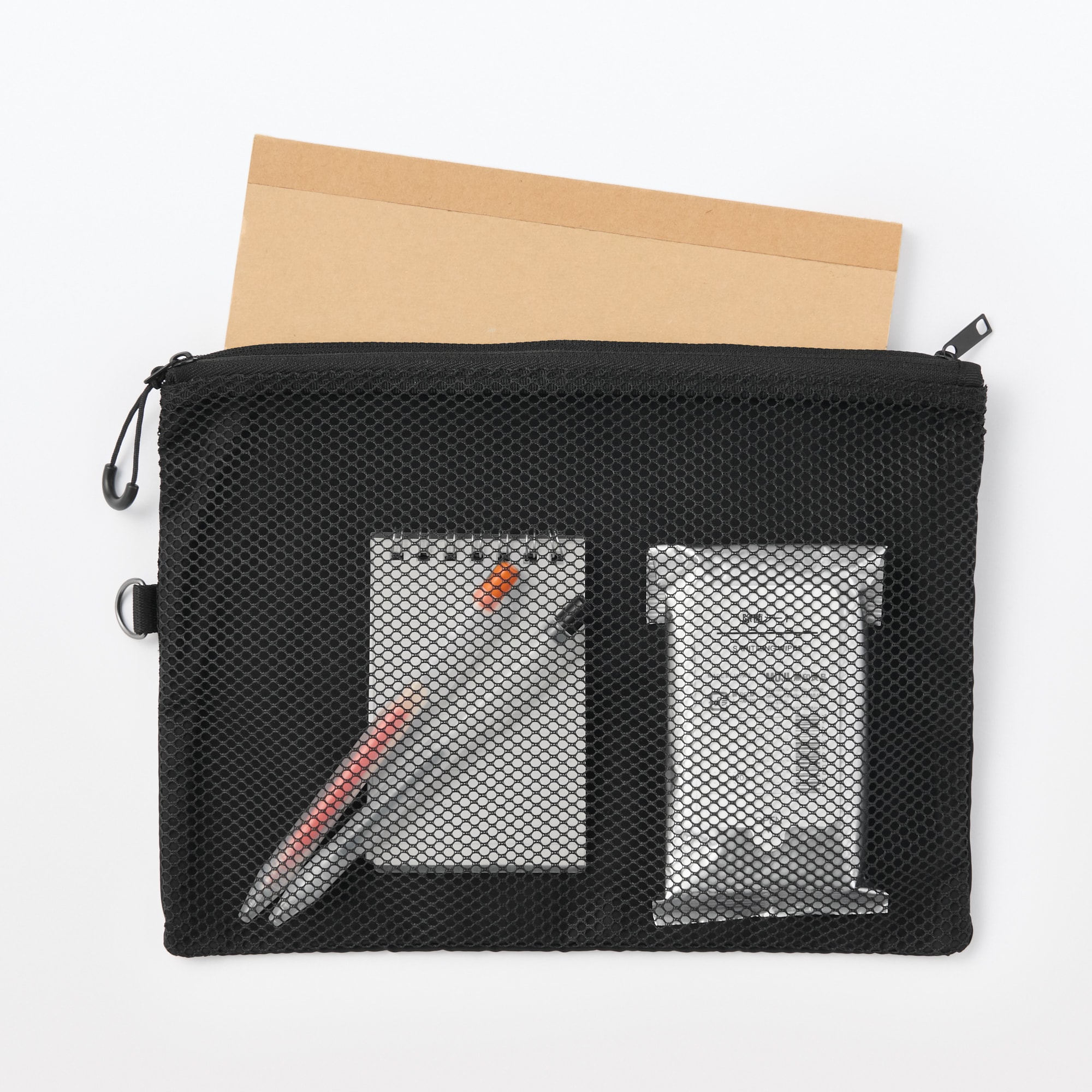 ポリエステルダブルファスナーケース