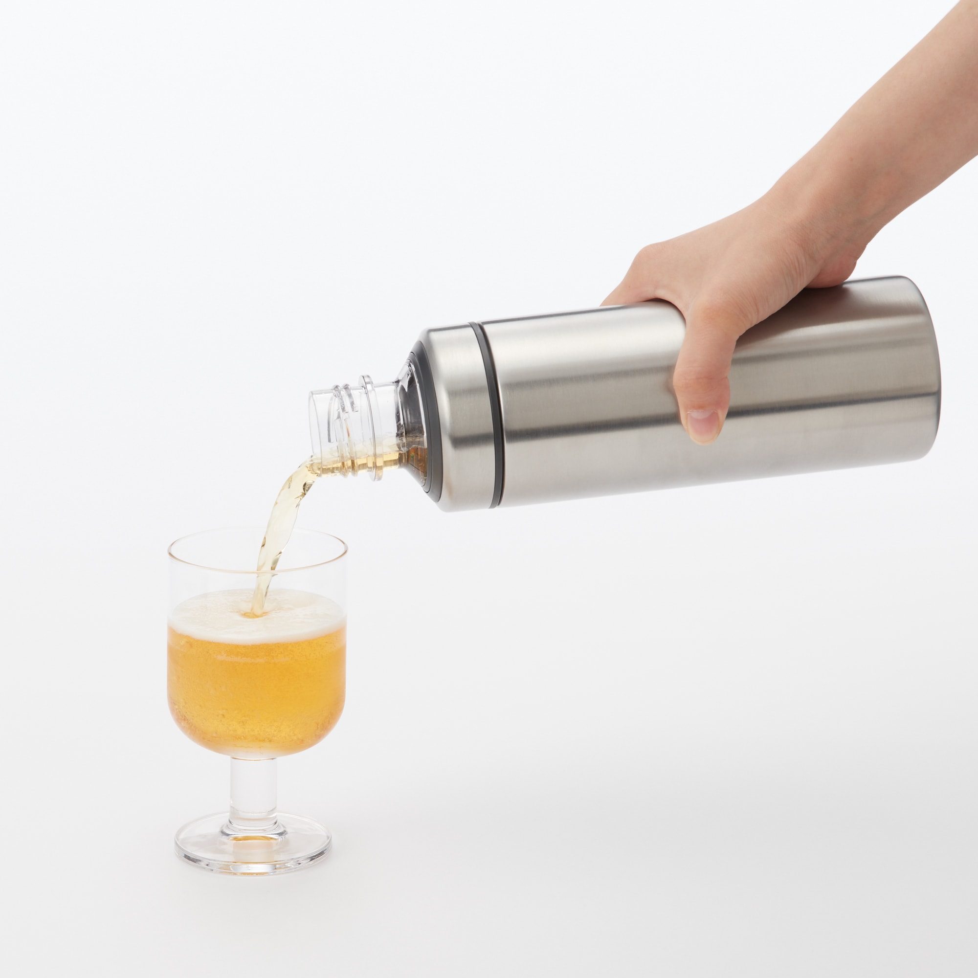 ステンレス　炭酸にも使える　保冷ボトル