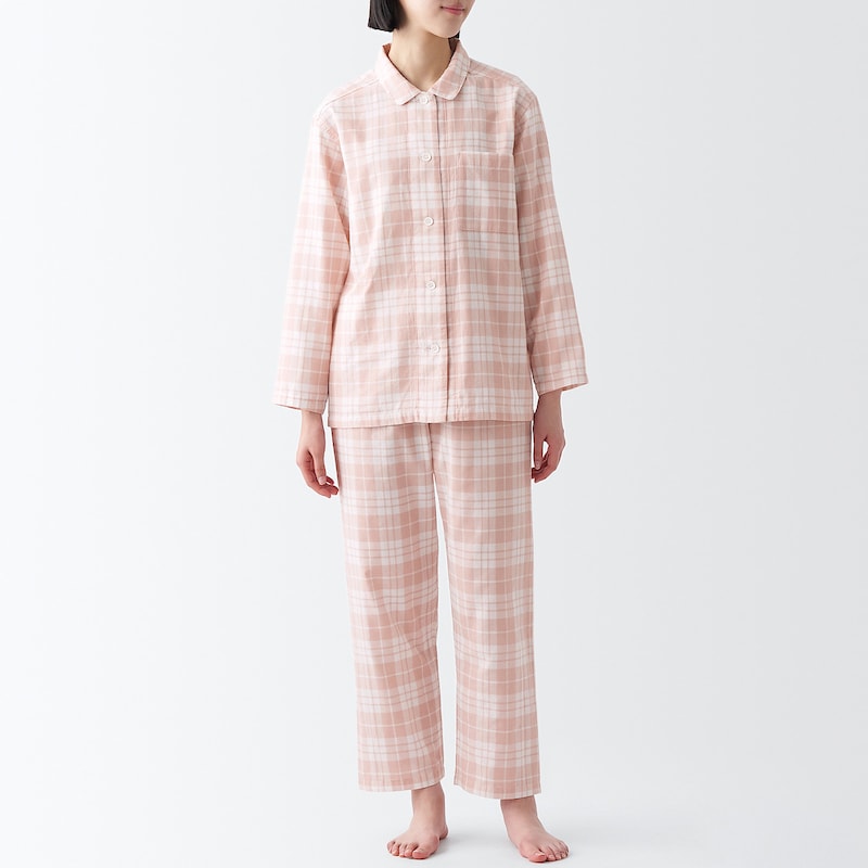 脇に縫い目のない 二重ガーゼパジャマ 無印良品