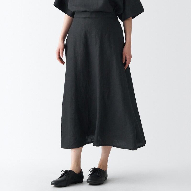 ヘンプフレアスカート 無印良品