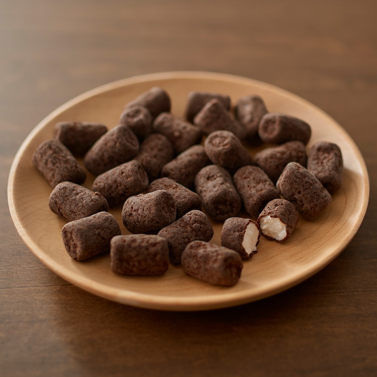 チョコがけマシュマロ　ダーク