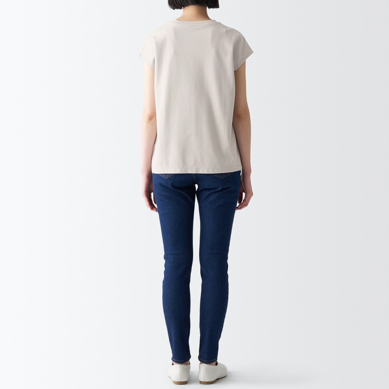 スムース編みフレンチスリーブＴシャツ