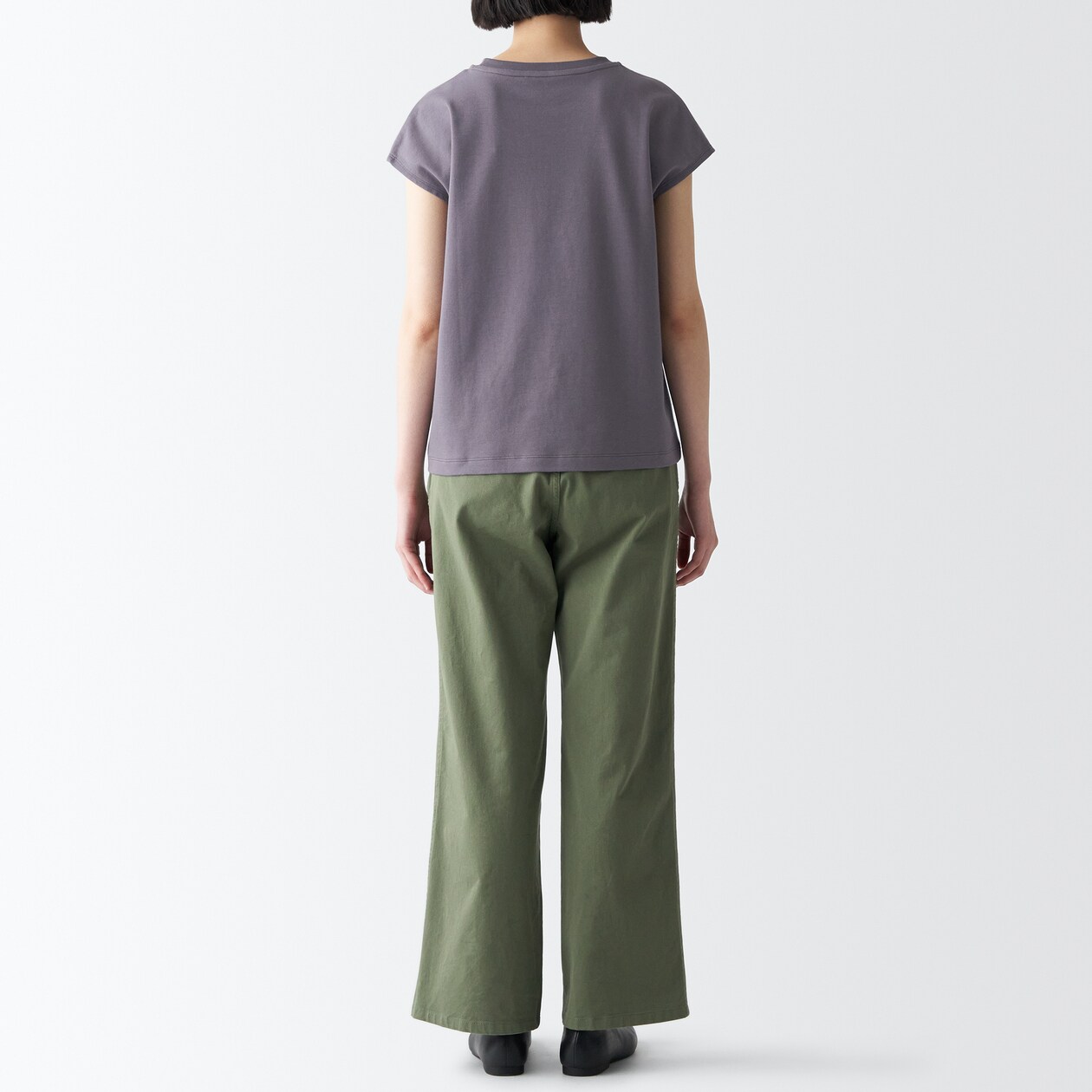 スムース編みフレンチスリーブＴシャツ
