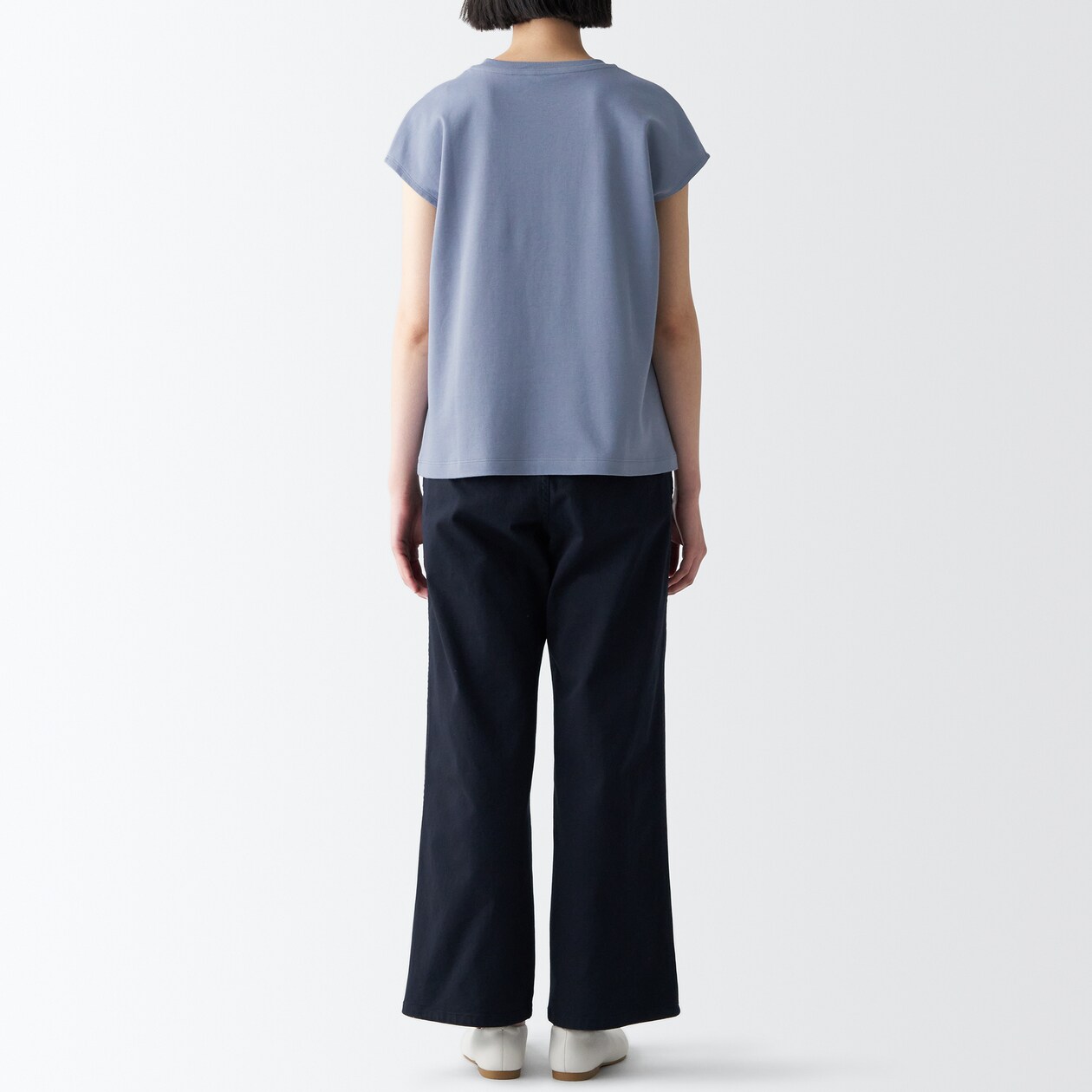 スムース編みフレンチスリーブＴシャツ