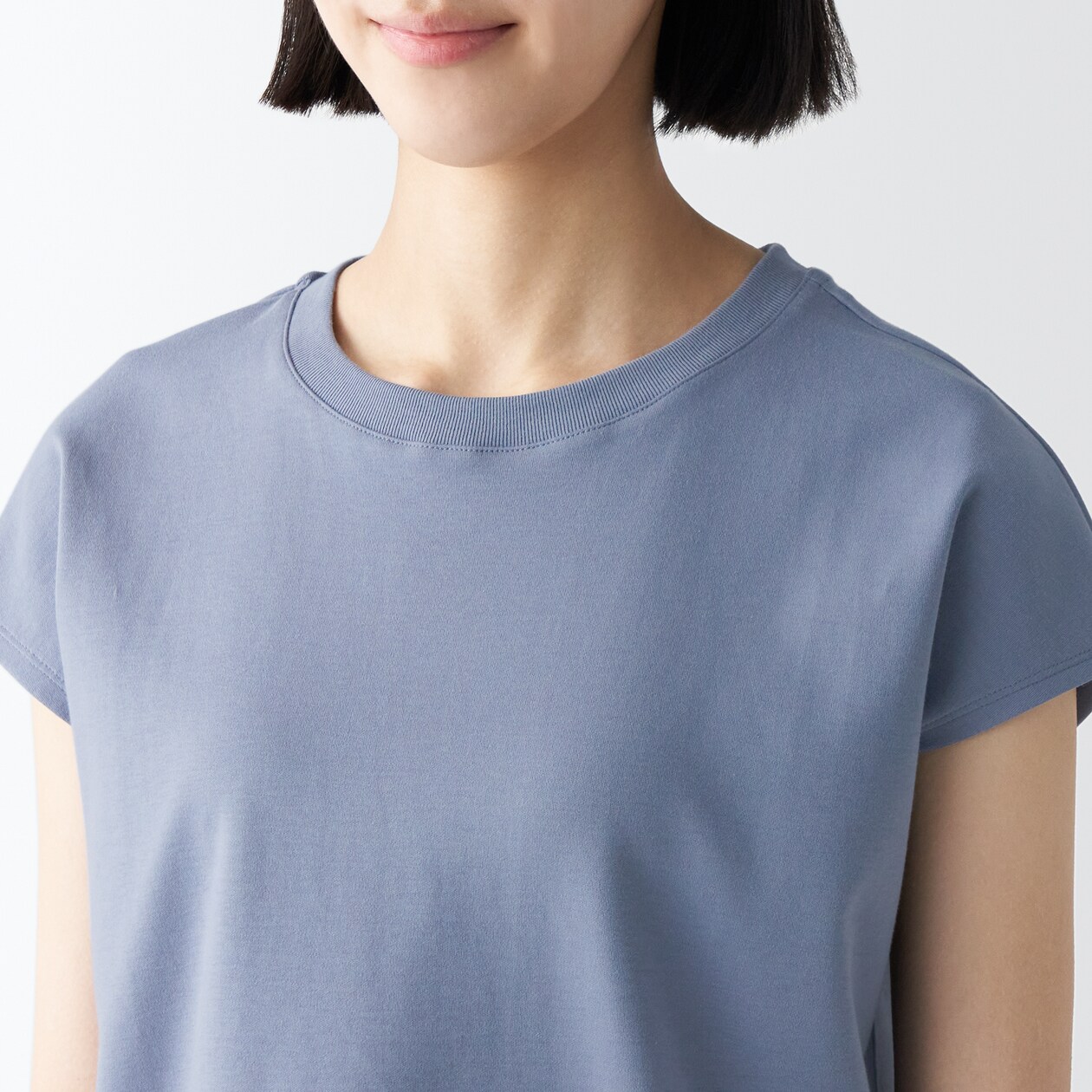 スムース編みフレンチスリーブＴシャツ