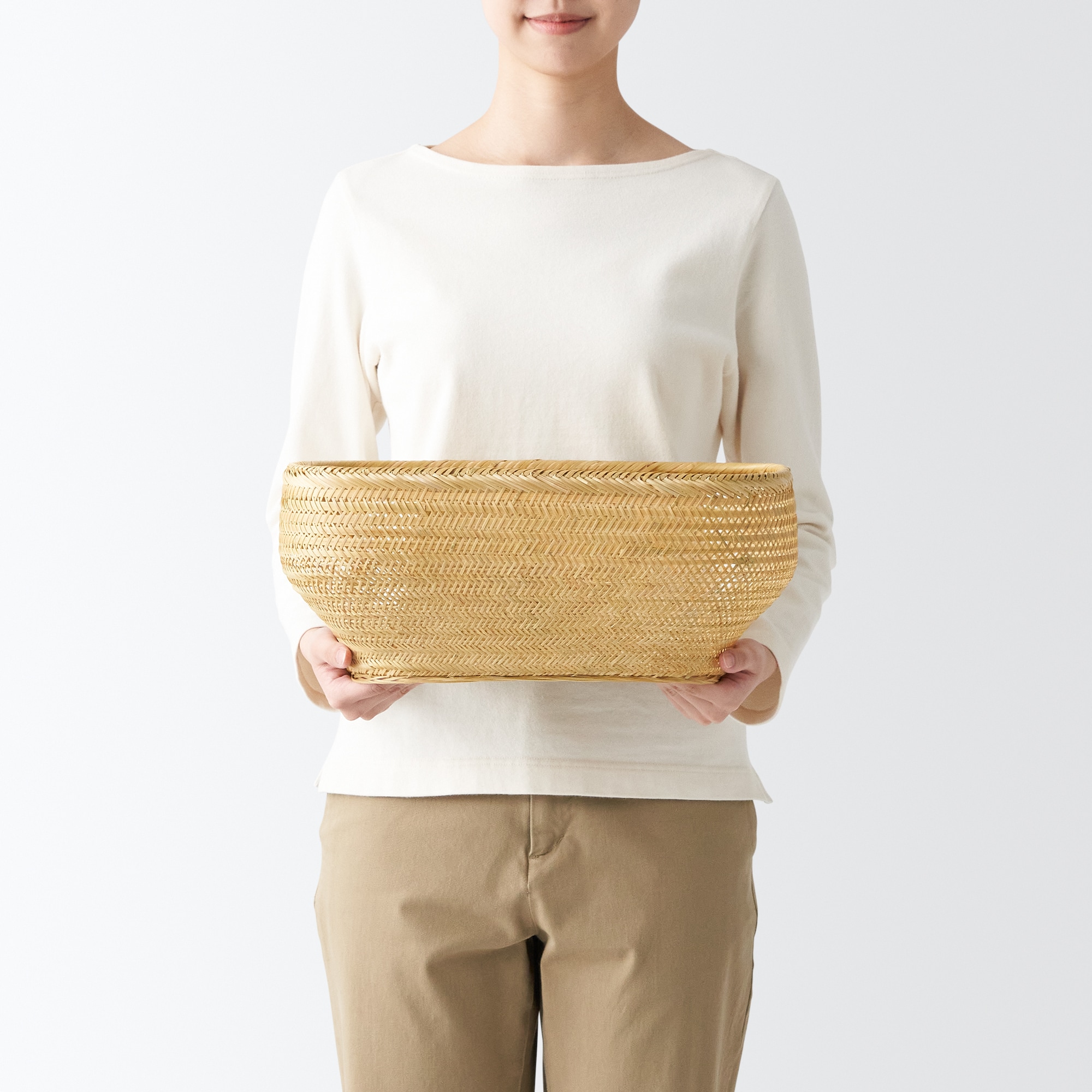 竹のかご　角型　大