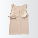 無染色前開きカップ入りタンクトップ