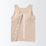 無染色前開きカップ入りタンクトップ